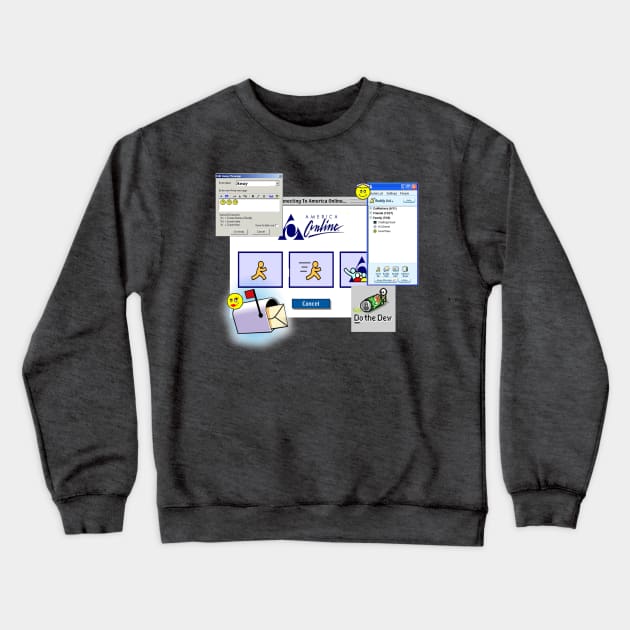 AOL Crewneck Sweatshirt by FeverTees